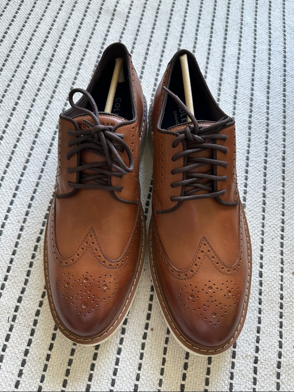 Cole Haan Classic Brown Wingtip Dress Shoes - Unbranded